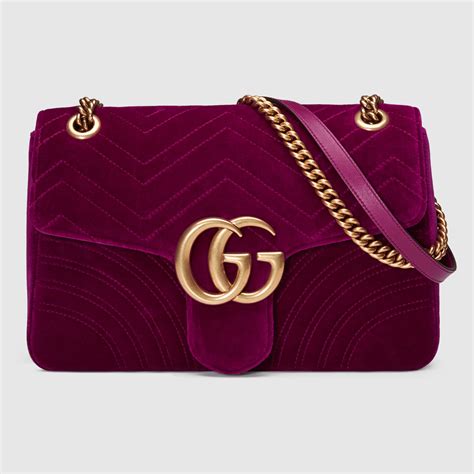 gucci marmont fuchsia velvet|Gucci gg marmont.